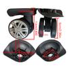 1 Pair A19 DIY Swivel Luggage Suitcase Brake Wheel Repair Accessories Portable Travel Luggage Replacement for Women Men