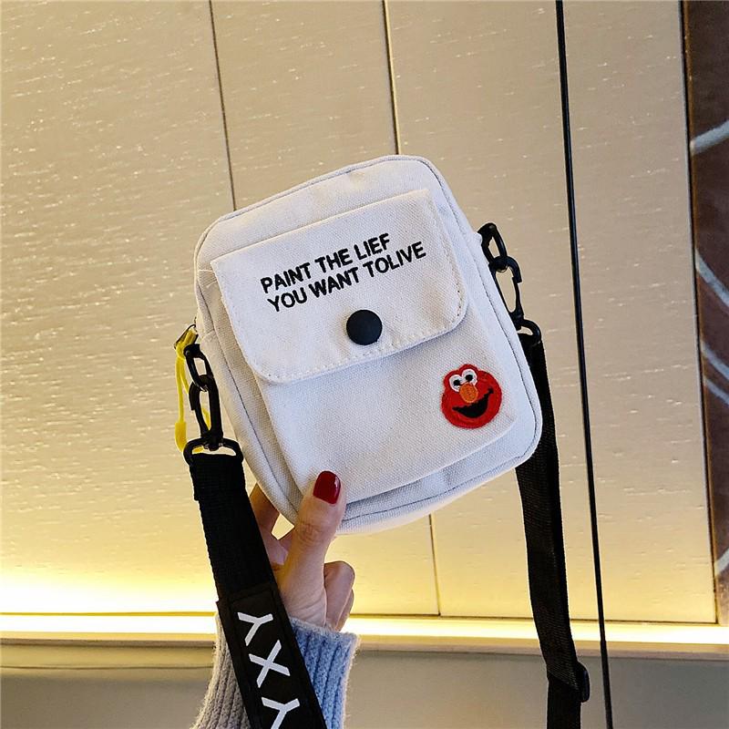 Trendy Canvas Crossbody Bag 2024: Casual, Comfortable Messenger & Backpack for Students