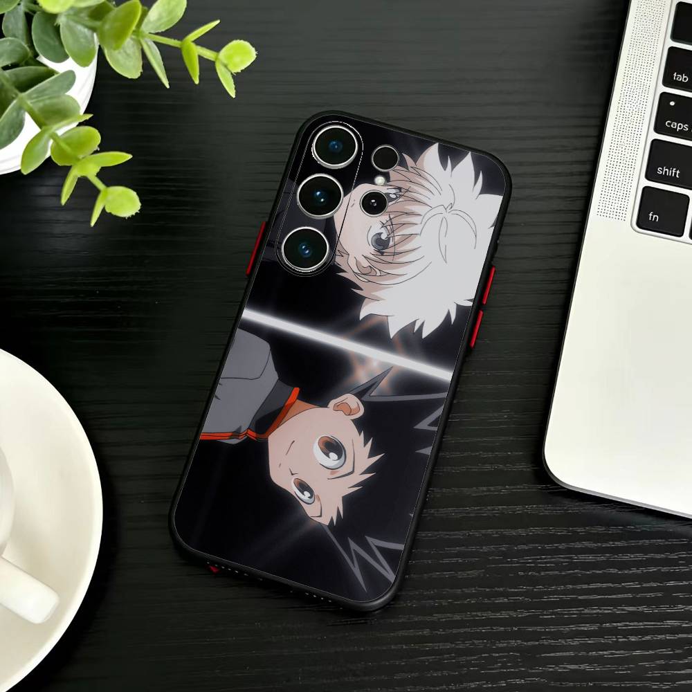 F-Killua Zoldyck H-Hunter X Hunter Phone Case For Samsung S26,S25,S24,S23,S22,S21,S20,S30,Ultra,Plus,Fe,Note,5G Black Cover