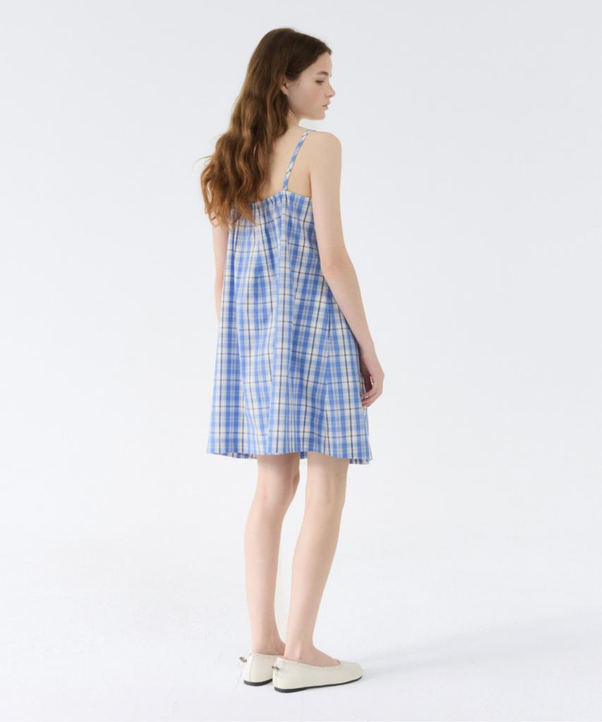 Gbh Apparel Baby Doll Dress / Check Blue