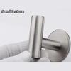 Stainless Steel Adhesive Towel Hooks - No Drilling Self Adhesive Waterproof Holder for Bathroom & Kitchen, 4 Pack