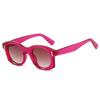  Ins Popular Fashion Square Sunglasses Women Gradient Mirror Shades UV400 Retro Rivets Men Punk Sun Glasses