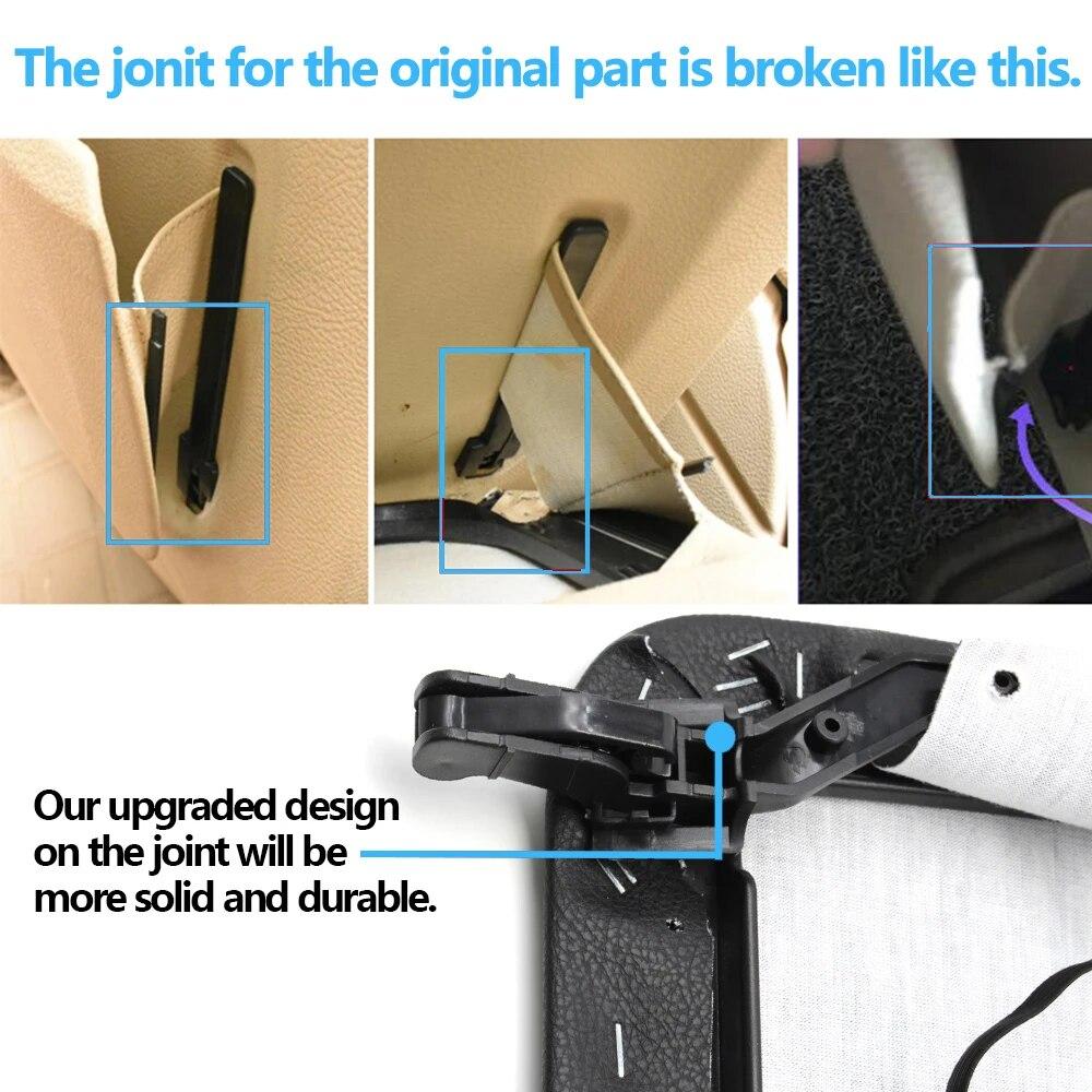 Car Seat Backrest Leather Pocket Cover Replacement For BMW 5 6 7 G30 G31 G32 G11 G12 2016 2017 2018
