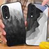 Ink Landscape Painting For Honor X6 X9c X9 X6b X8a X8 X9b X5b Plus X8b X5 Plus X30 X9c Smart X5b X9a X30 X50i Glass Phone Case