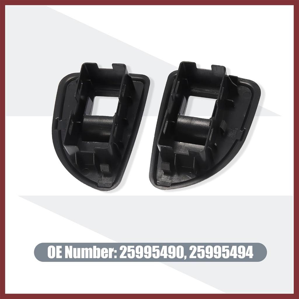 Pair Rear Window Switch Bezels Driver and Passenger Side for Chevrolet Silverado for GMC Sierra 1500 2500HD 3500HD 2009-2013 Black Window Control