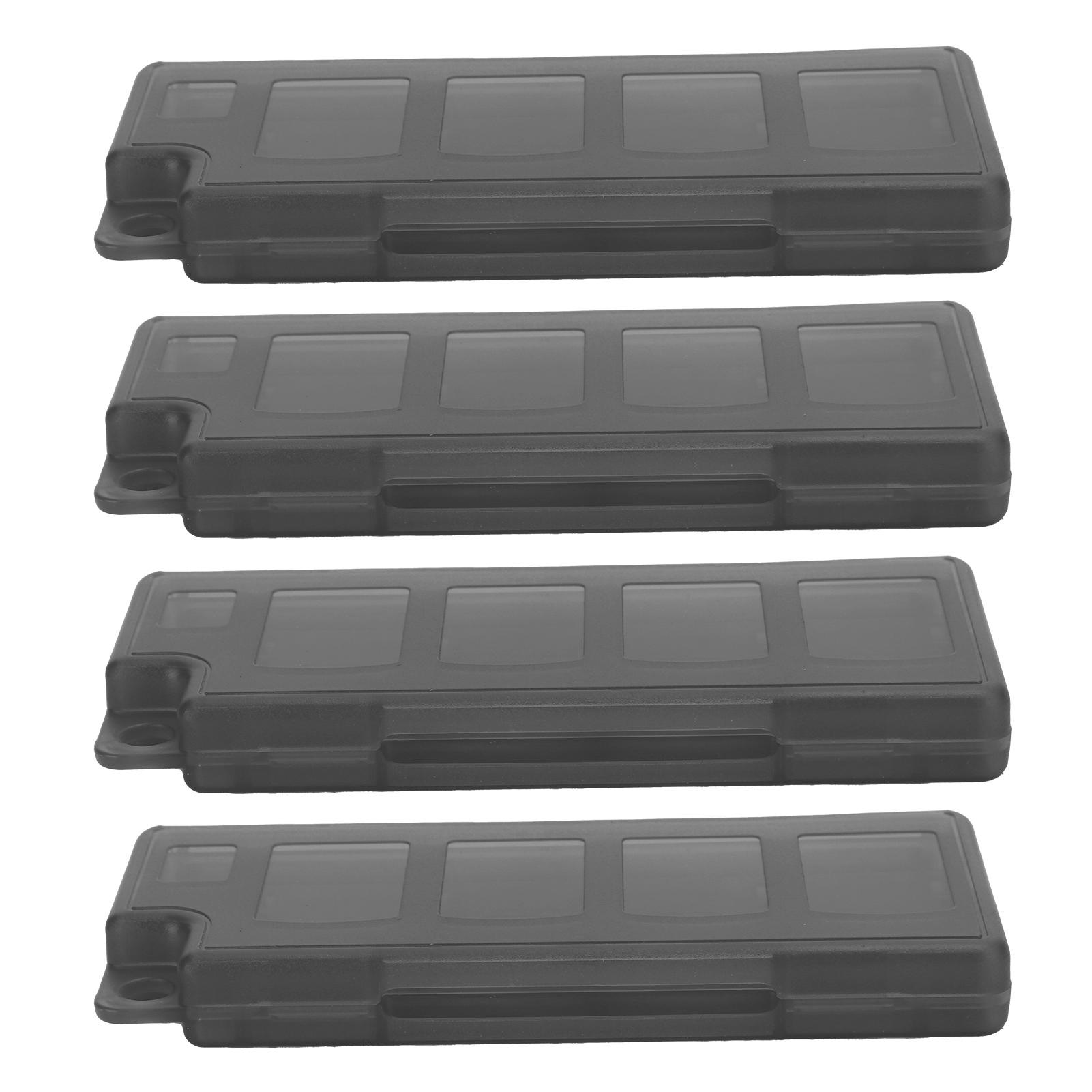

4Pcs Game Card Case Storage Box with 8 in 1 Card Slot 2Pcs Slot for Nintendo Switch чорний