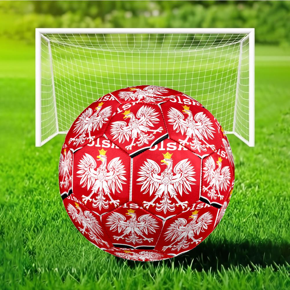 Eagle Of Poland: Symbolic Strength Soccer Ball Size 5 Soccer Ball, Machine-stitched, Durable, Suitable for Training and Matches Fan Gift
