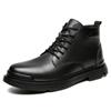 Ankle Boots Men Outdoor Leather Winter Fur Warm Man Boots Us  Hunting Boots For Men Shoes Casual Blackyu7