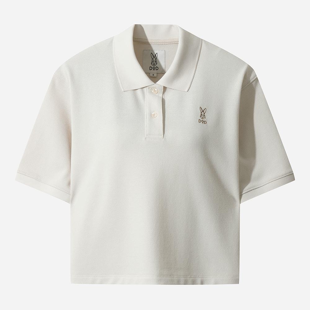 DOD Pique Short Sleeve T-Shirt For Women (Ivory)