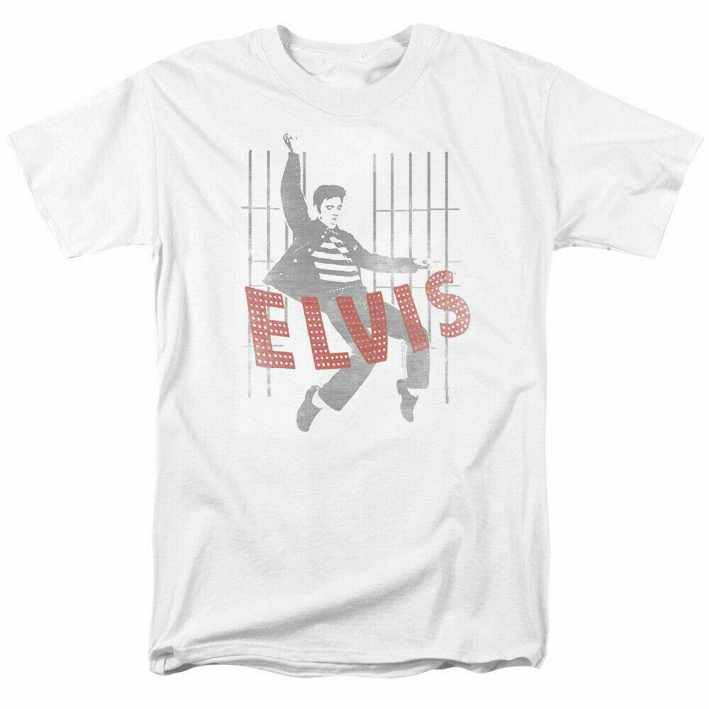 26 Elvis Presley Iconic Pose T Shirt Licensed Rock N Roll Music Band Tee White Unisex T-Shirt XXXXL