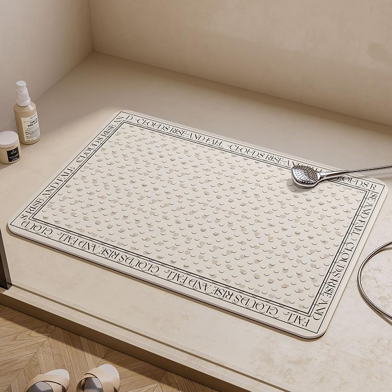 Bathroom Non-Slip Floor Mat, Bathroom Special Bath Anti-Drop Foot Mat, Bathroom Toilet Shower Room Waterproof Suction Cup Mat