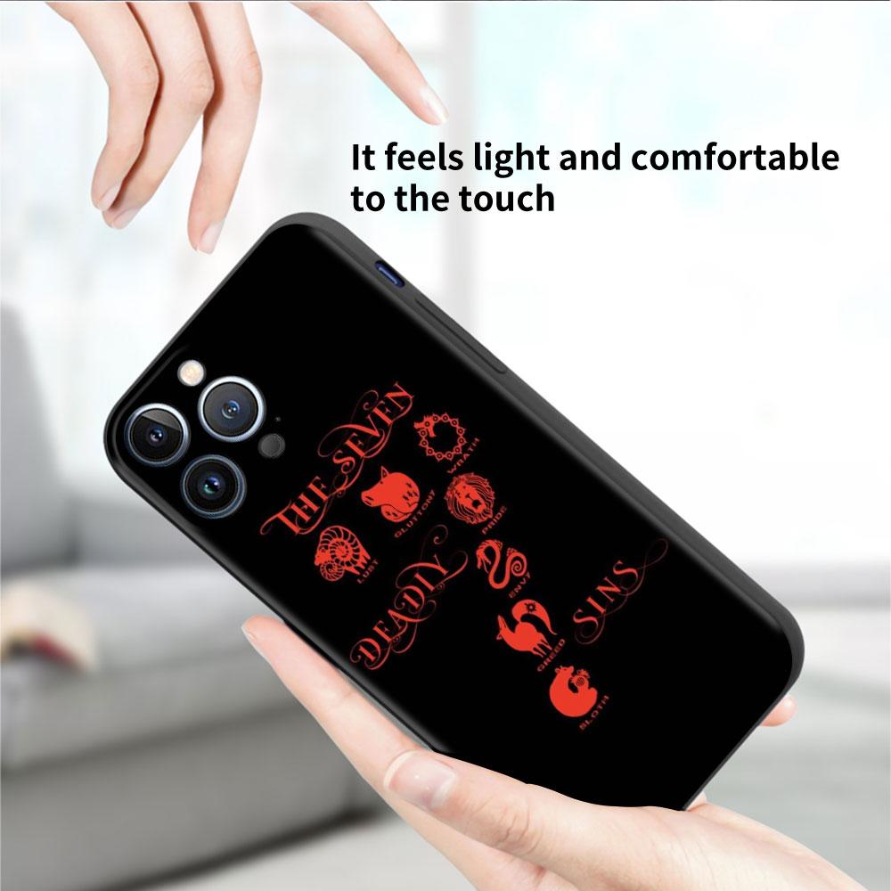 The Seven Deadly Sins Phone Case For iPhone 11 13 Pro Max 12 Mini 7 8 Plus SE 2020 X XS 6 6S 5 5S Soft Funda Silicone Back Cover