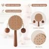 Biscuit Rattle Baby Toy Sound Comforting Cookies Toy Wooden Hand Bell Newborn Early Mobile Infant Stop Weep Educational Toy Gift
