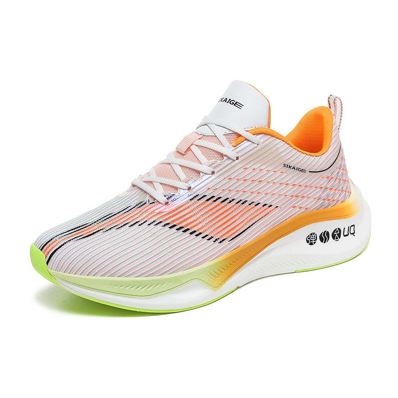 2025 new red rabbit foreign trade men's sports shoes flying electric couple casual running shoes men's mesh breathable casual shoes