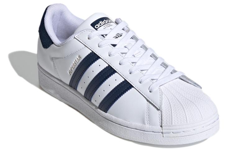 adidas Originals Superstar Shoes 'Cloud White Navy Blue' Men's