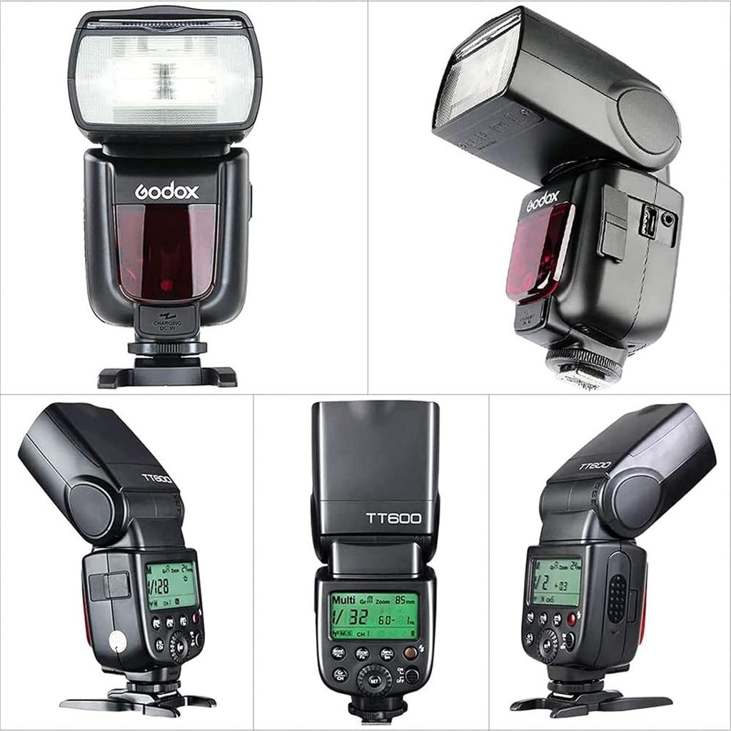 Godox GODOX TT600 Flash Speedlite Flash with GN60 Compatible with and Olympus DSLR Cameras [Authorized Dealer] Master/Slave Built-in 2.4G Canon,