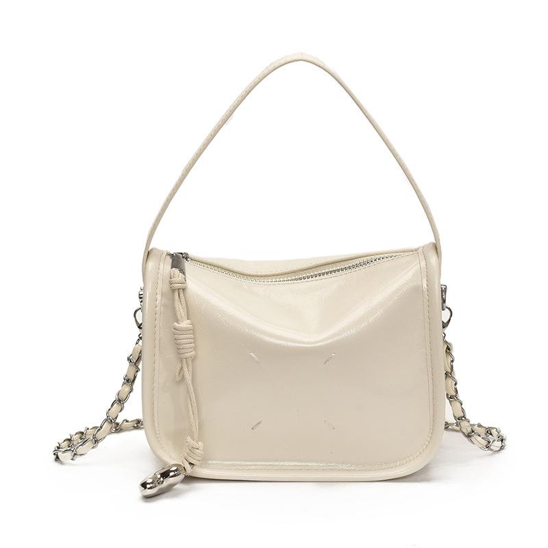 Popular silver chain bag small bag women's new fashion versatile messenger bag small square bag
