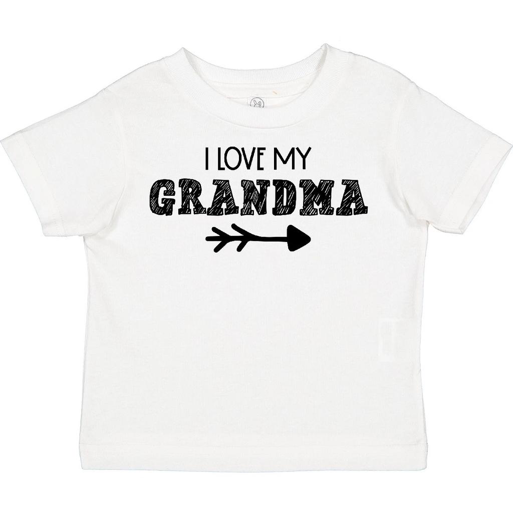 Inktastic I Love My Grandma With Arrow Toddler T-Shirt Mothers Day Grandchild