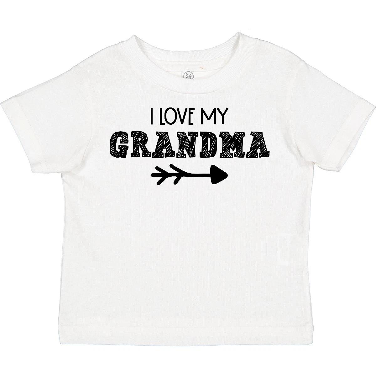 Inktastic I Love My Grandma With Arrow Toddler T-Shirt Mothers Day Grandchild 120