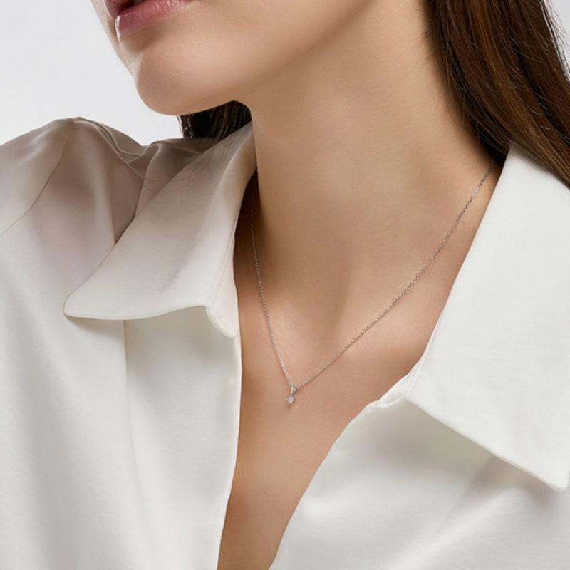 

DIDIER DUBOT Miss Doo Wrap Diamond Silver Necklace JDRNT5S55HC ONE