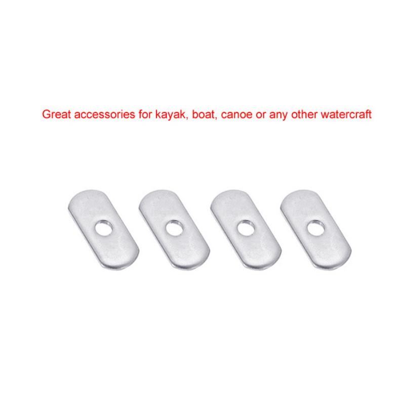 4Pcs M5/M6 Stainless Steel Kayak Canoe Sliding Nut Side Mount Slide Track Rail Silders Fishing Rod Pole Holder Mounting Nuts