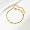 Minimalist Square Chain Bracelet for Women,Stainless Steel Waterproof Link Bracelets,Fashion Jewelry Gifts