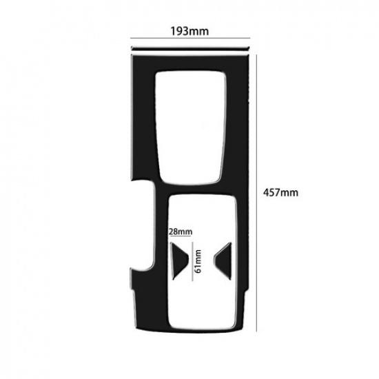 6Pcs Glossy Piano Black Interior Gear Shift Set Cover Trim For Honda Accord