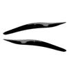 1 Pair Glossy Piano Black Car Front Headlight Eyelid Eyebrow Cover Trim Decal ABS Fit for Lexus IS250 IS300 2006-2010 2011 2012
