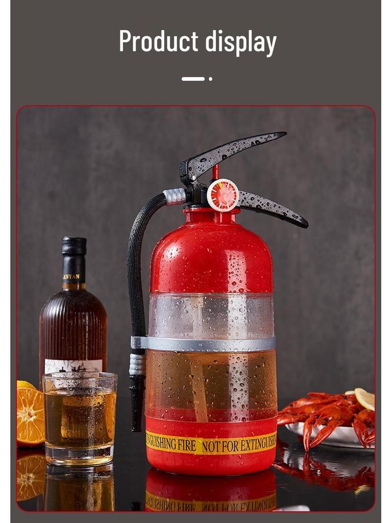 500ml Beer Cannon Beverage Dispenser, Beer Mug, Fire Extinguisher Style Pitcher