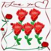 1-5pcs 91cm Giant Red Rose Foil Balloons, Valentines Day Rose Flower Shape Balloons For Wedding Anniversary Background Decor