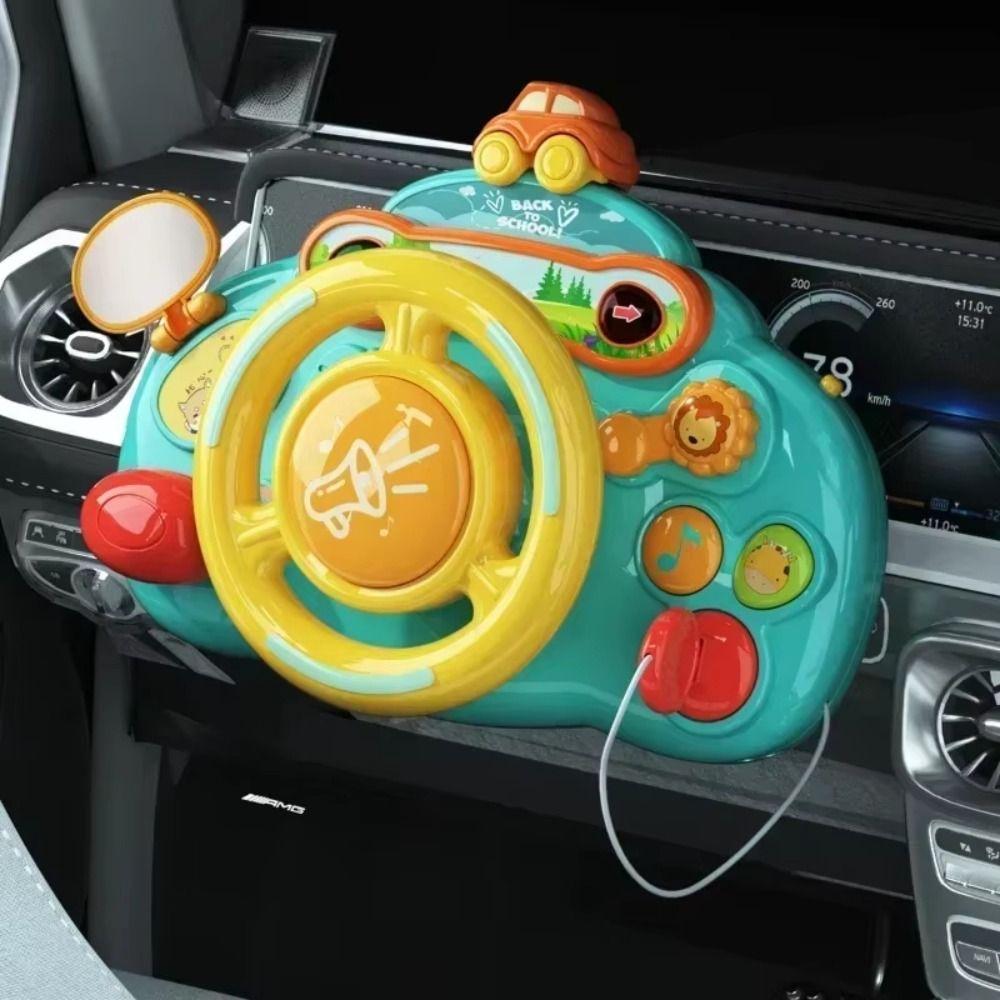 with Sound Light Baby Steering Wheel Toy Puzzle Stroller Driving Musical Toys  Boys Gift