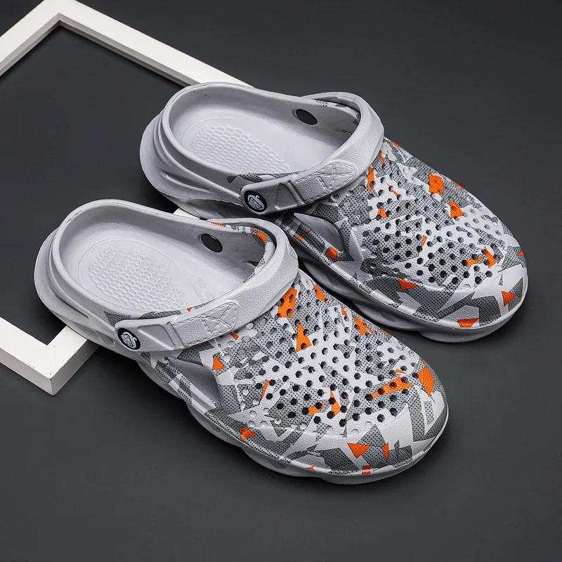 Thick Soled Slippers, Men's Quick Drying Non Slip Casual Sandals with Drainage Holes Beach Walking Shoes Surfing/kayaking/summer
