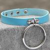 Schwarzer Leder Goth Choker Punk Harajuku Halsband Gothic Halskette Grunge Choker Cosplay Party Festival Schmuck
