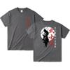 Japanese Samurai Spirit, Japanese Style Bushido Printed Pure Cotton Round-neck T-shirt, Summer Short-sleeved Men's and Women's