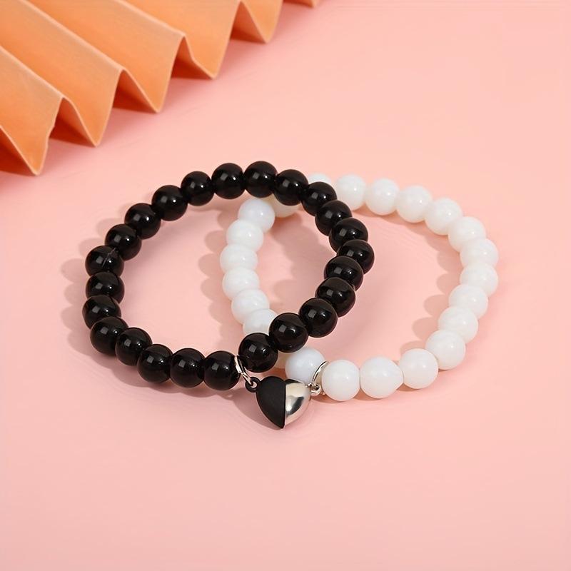Multi- Crystal Bracelet Set, Bohemian Ethnic Beaded Bracelet One Size