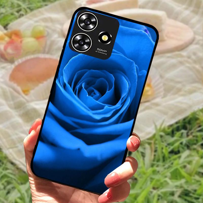 Für ZTE Blade V50 Smart Case Hülle Silikon Weich Marmor Schwarz Bumper Funda Coque für ZTE V50 Design 4G Schutz V50Smart