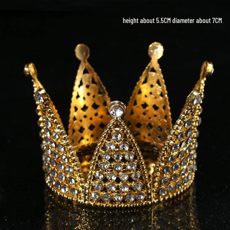 Children's Pearl Crystal Tiara Headband - Birthday Crown Cake Decoration and Adult Hair Accessory