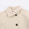 2025 Spring Women's European & American Style Trench Coat - Versatile Short & Long Sleeve Options