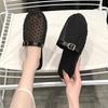 Fashion Women Flats Mesh Slippers Hollow Sandals Weave Mules Woman Shoes Summer 2025 Trend Casual Soft Sole Shoes Beach Slides Mujer