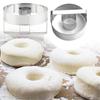 Donut Cutter With Handle, Stainless Steel Round Cutter, Circle Cutter, Multi-Functional Dough Slicing Tool Baking Molds