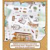 DIY Scene Sticker Postcard Cartoon Scene Sticker Set Postcard Landscape Stickers  Journaling