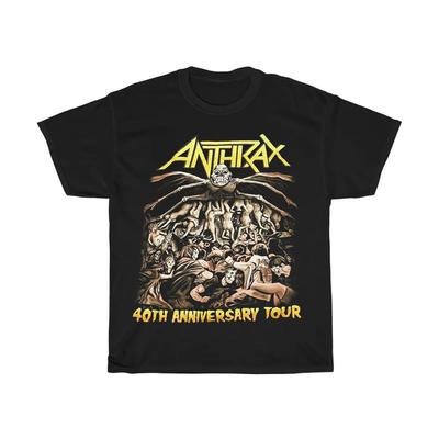 Anthrax 40Th Anniversary Tshirt Fan Double Sided Unisex T-Shirt