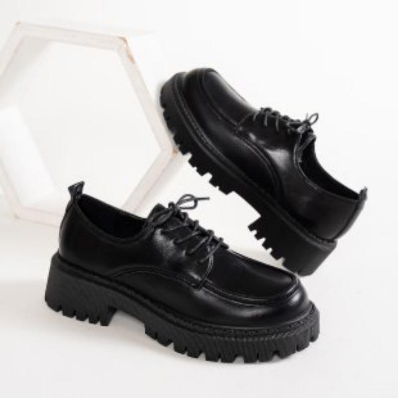 

Women s Fashion Thick Sole Heightening Not Tired Feet Arch Support Comfortable Soft Shock-absorbing Non-slip Lefebvre Casual Sports Leather Shoes 41