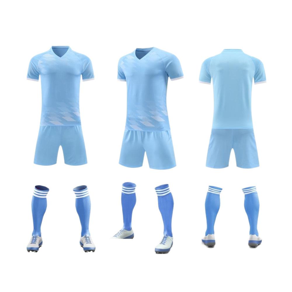 Set Maglia da Calcio Traspirante Asciugatura Rapida Manica Corta Abbigliamento da Calcio Studenti Scuola Primaria Allenamento Partita Divisa di Squadra Versione Giocatore
