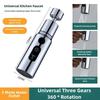 1Piece Kitchen Faucet Aerator Faucet 3 Modes Bathroom Counter-Splash Sprayer Kitchen Taps Counter-Splash Tap Booster Shower Filter