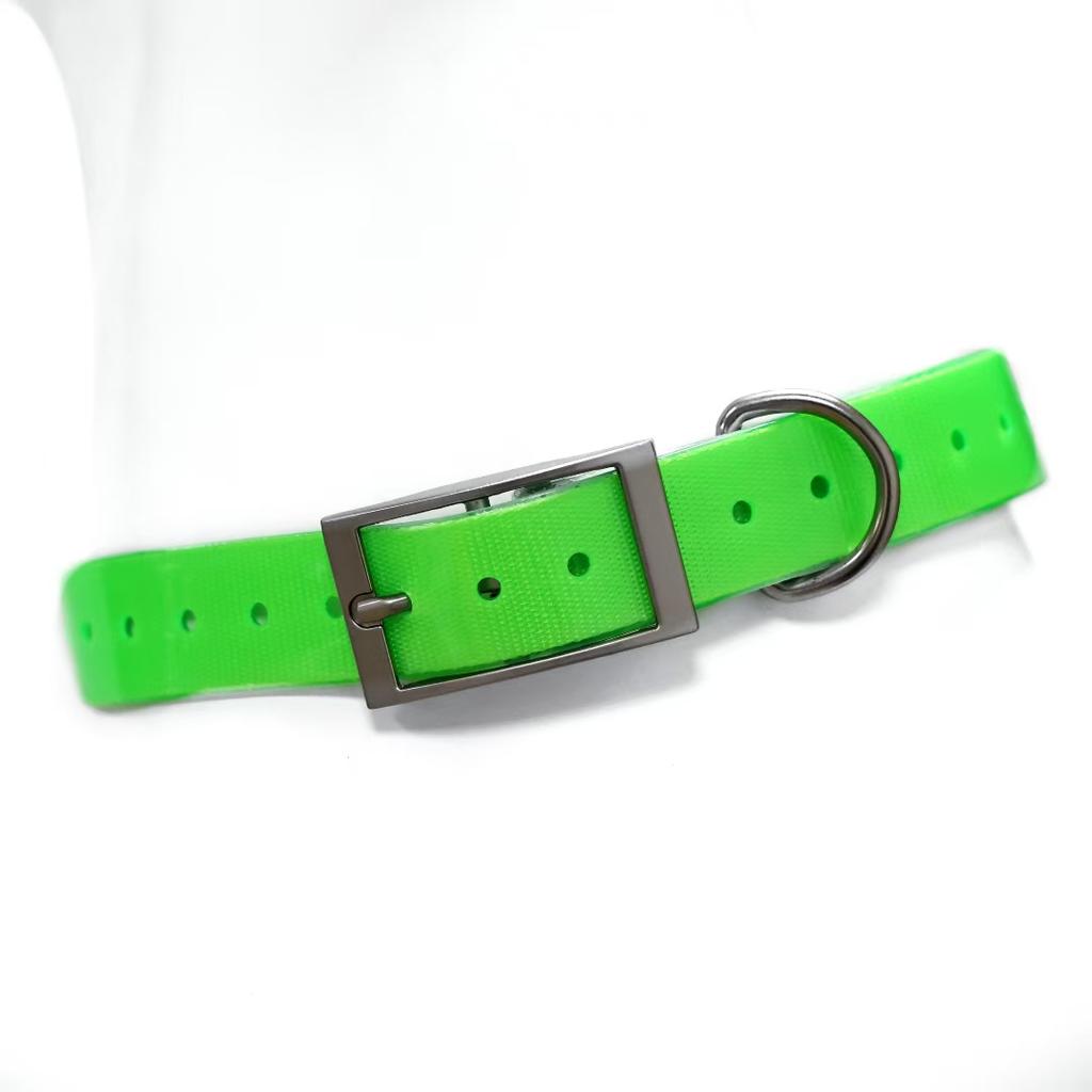 2,5 cm Brede Heavy Duty TPU Hondenhalsband Waterdicht Jagen Verstelbare Huisdierhalsband 8 Kleuren Voor Grote Middelgrote Honden Buitentraining