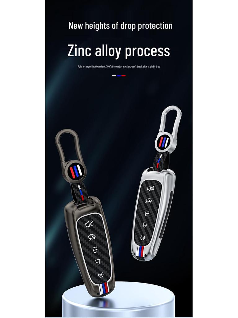 Metal Key Case Shell for Older Ford, Edge, Explorer, Navigator, and Lincoln Models
