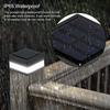 LED Solar Zaun Straßenlampe Einfache Installation Wasserdicht Säulenleuchte Wiederaufladbare Batterie Rasen Gehweg Beleuchtung für Haus Garten