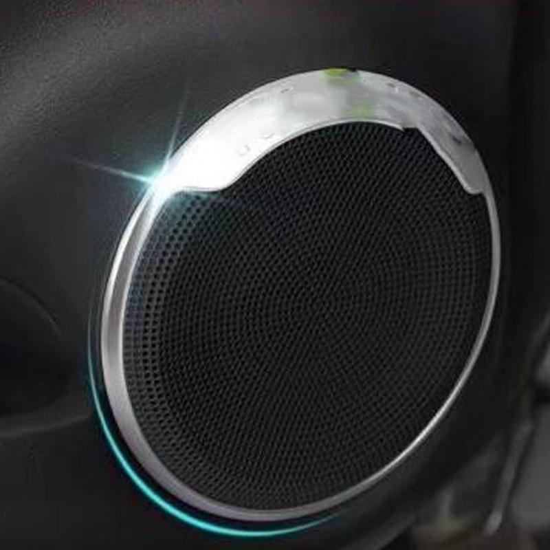 Car Door Audio Speaker Cover For Nissan Kicks 2017 2018      Decoration Trim Horn Auto Interior Accessories