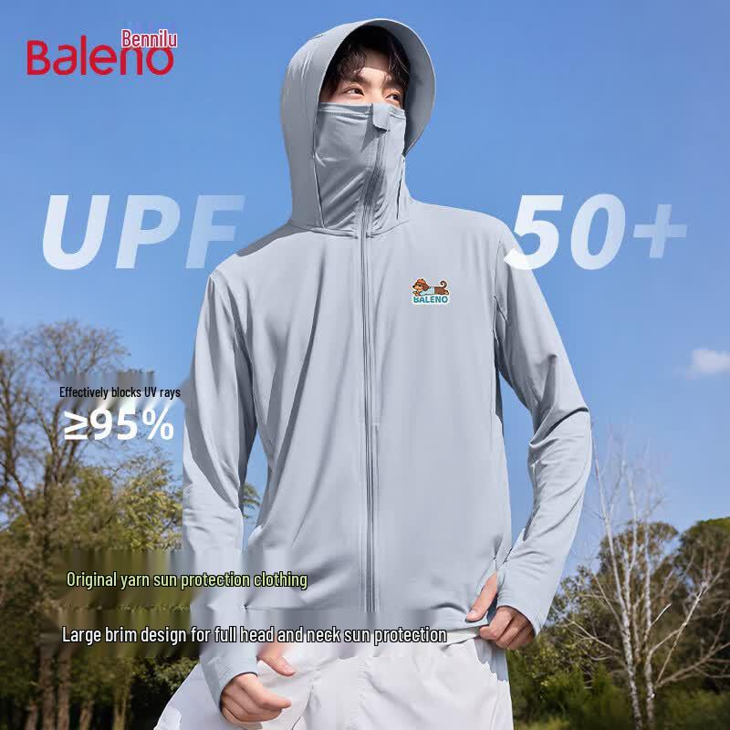 Baleno Men s 2026 Summer Ice Silk UPF50+ Sun Protection Jacket M